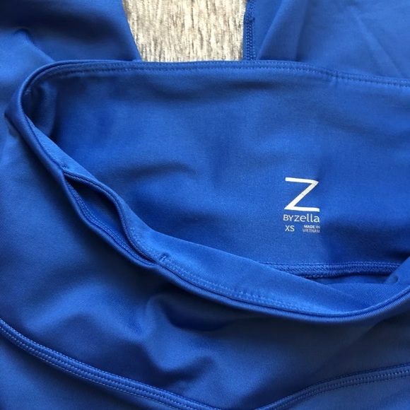 Zella Mesh Compression Cut Out Leggings Tights - Picture 6 of 7